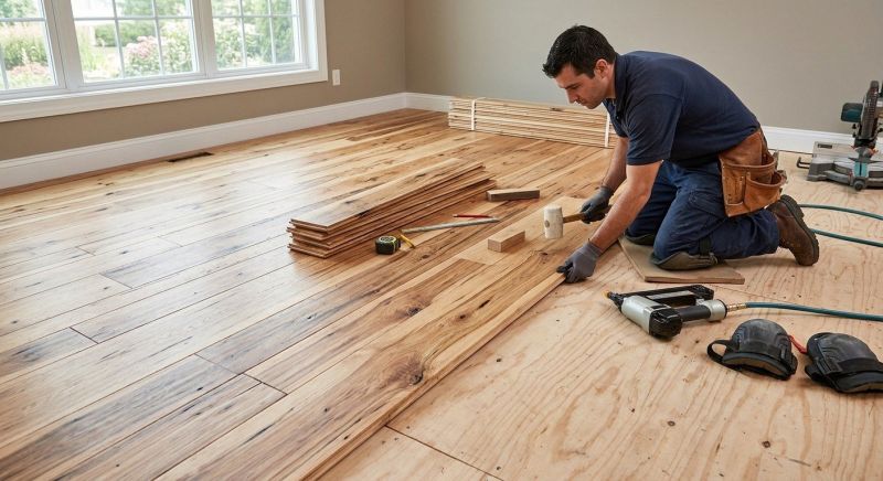Hickory Floor Installation in Wexford, PA