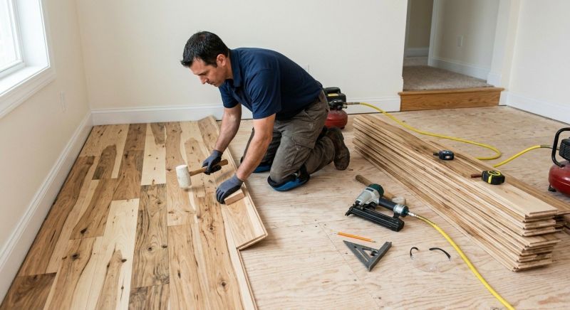 Hickory Floor Installation in Wexford, PA