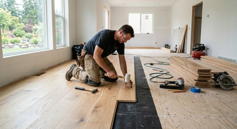 Oak Floor Installation in Ambridge, PA