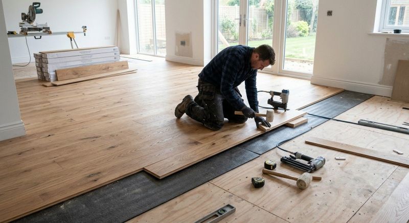 Oak Floor Installation in Mars, PA