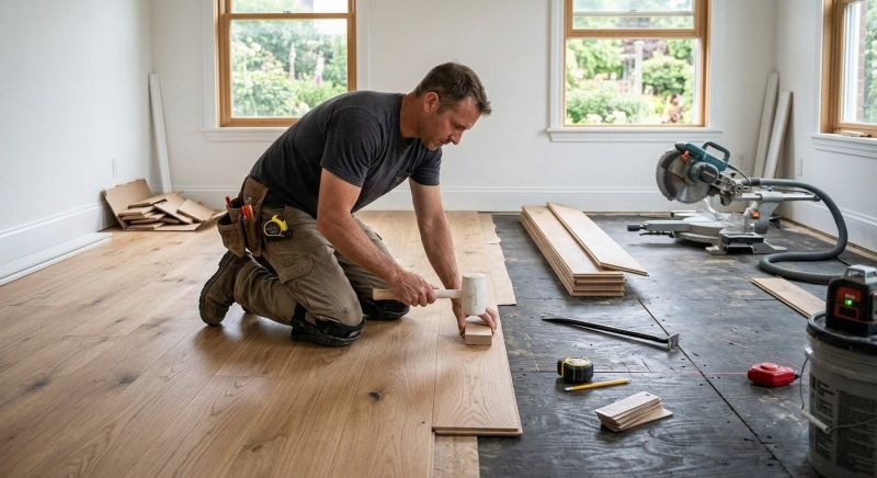 Wide Plank Floor Installation in Wexford, PA