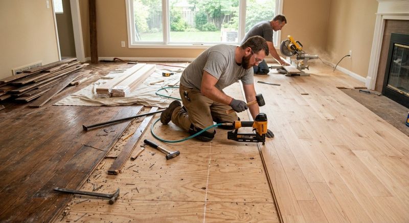 Wood Floor Replacement in Ambridge, PA