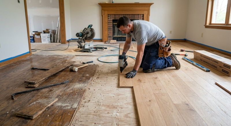 Wood Floor Replacement in Ambridge, PA